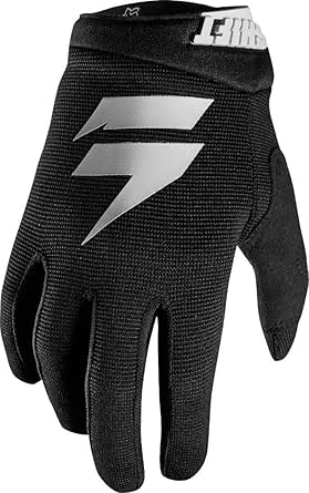 Amazon.com: Shift Racing Kid's Youth White Label Air Gloves 19356-001-L ...