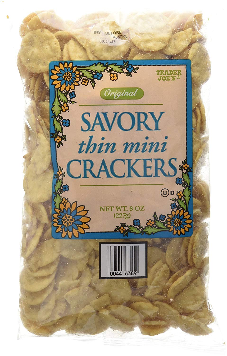 Trader Joe'sOriginal Savory Thin Mini Crackers 8oz(227g) - PACK OF 2