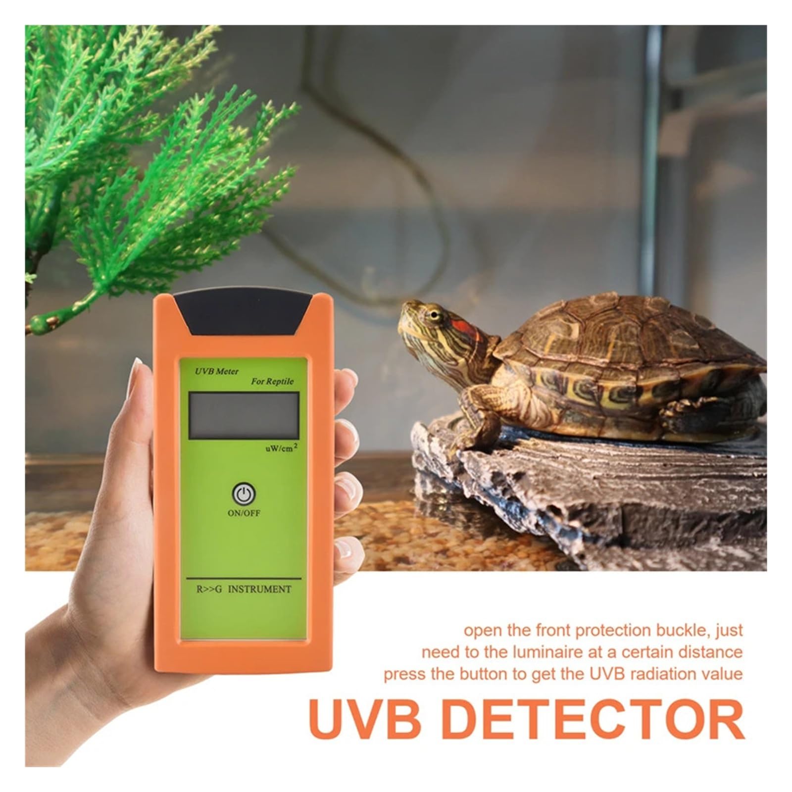 Tester UVB ad alta precisione Strumento di test UVB for test quotidiani di tutti i tipi di lampade for rettili