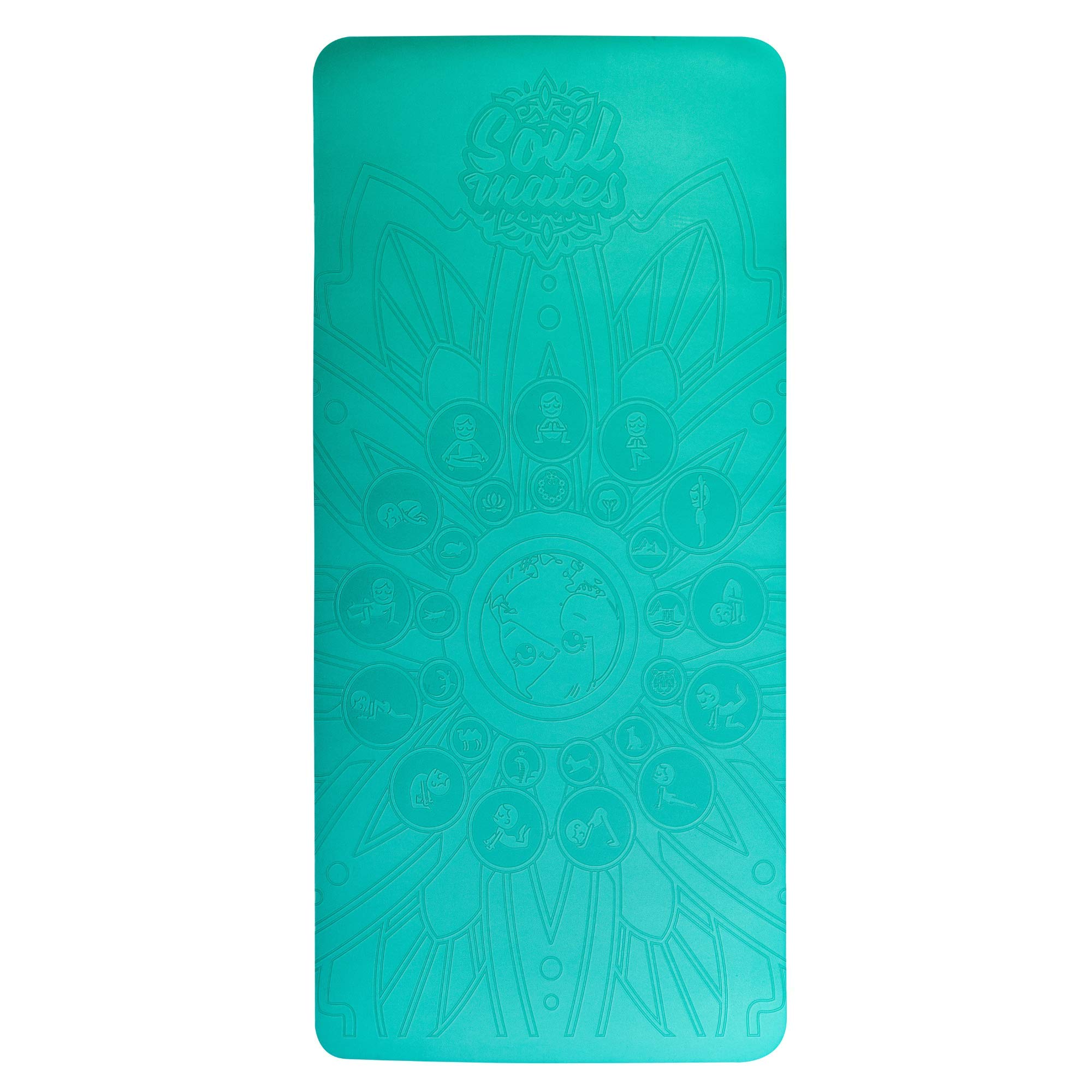 Soul Mates Mata do jogi, przyjazna dla środowiska, dla dzieci, młodzieży, unisex, zielona
