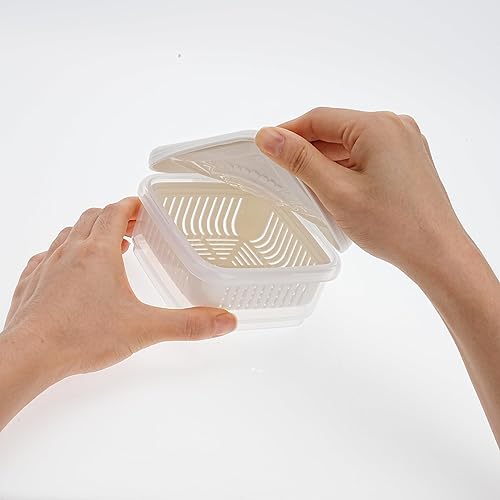 Miniatura 4 de Jabonera, estuche de viaje cuadrado para jabón con capa de drenaje, contenedor de jabón a prueba de fugas para gimnasio, baño, viajes, campamento,