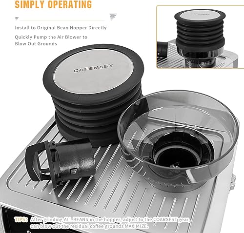 Miniatura 4 de Tapa de fuelle de silicona de dosis única compatible con Baratza Encore ESP Delonghi Raccea Macap Leo Espresso Coffee Grinder Herramientas de