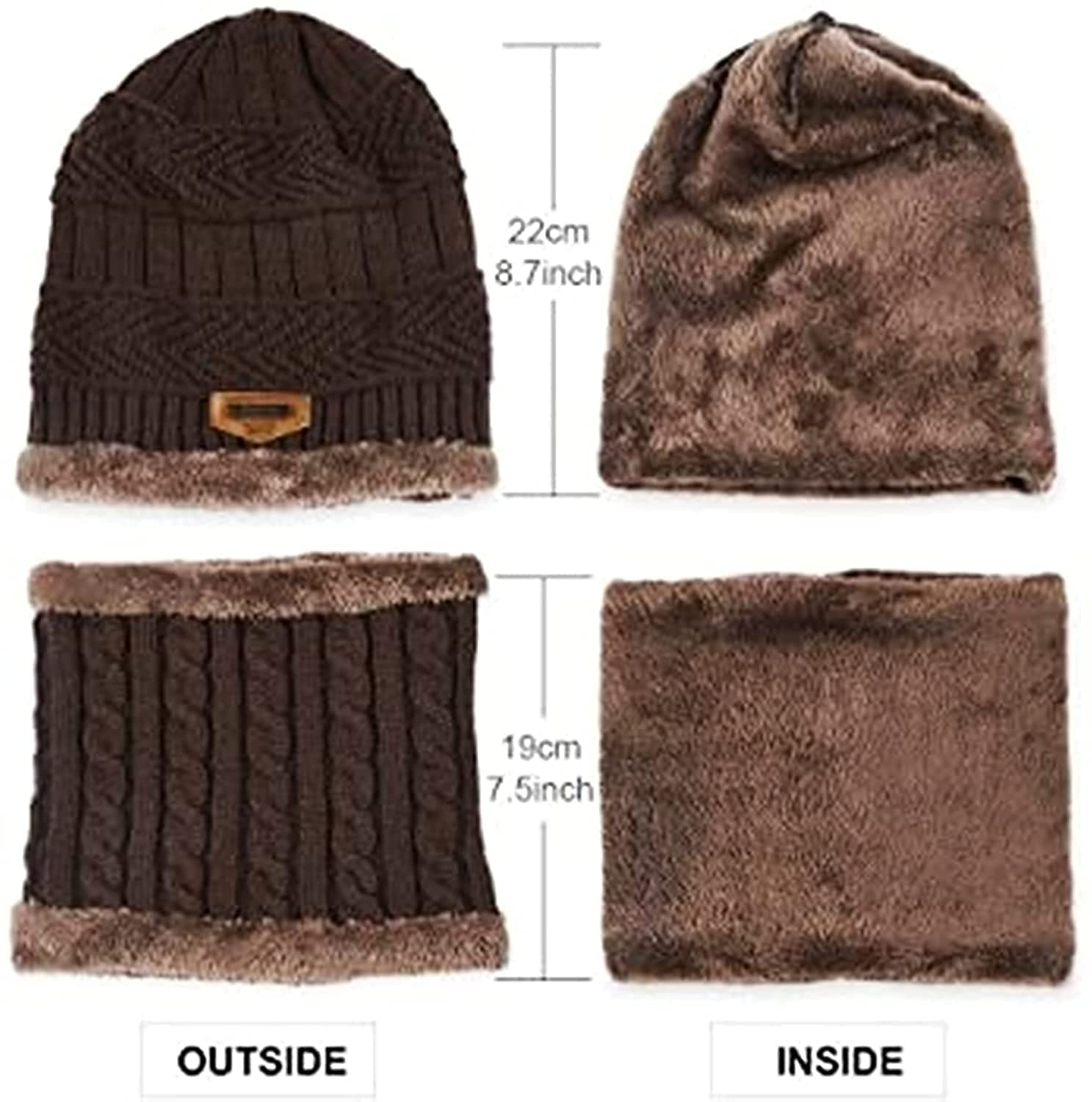 YOUTH RIDE Kids Winter Caps Unisex Beanie Scarf Set for 4-13 Years, Stylish Woolen Winter Cap for Boys and Girls, Free Size Cap for Winter, Ideal Winter Cap for Kids 1