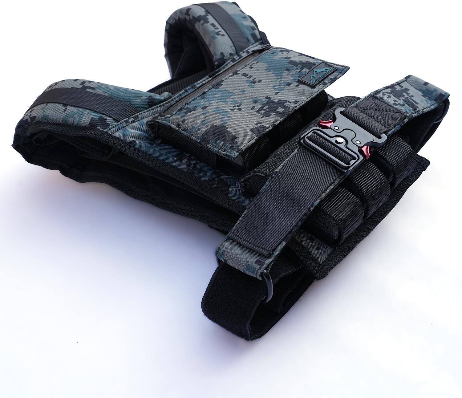 Adjustable Weighted Vest W/ Removable Iron Bars - 26lb Weight Vest For Men & Women W/Washable Liner & Cobra Style Buckle | 1000D Strength Training Workout Vests For Body Weight, Running, Walking & Crossfit Workout