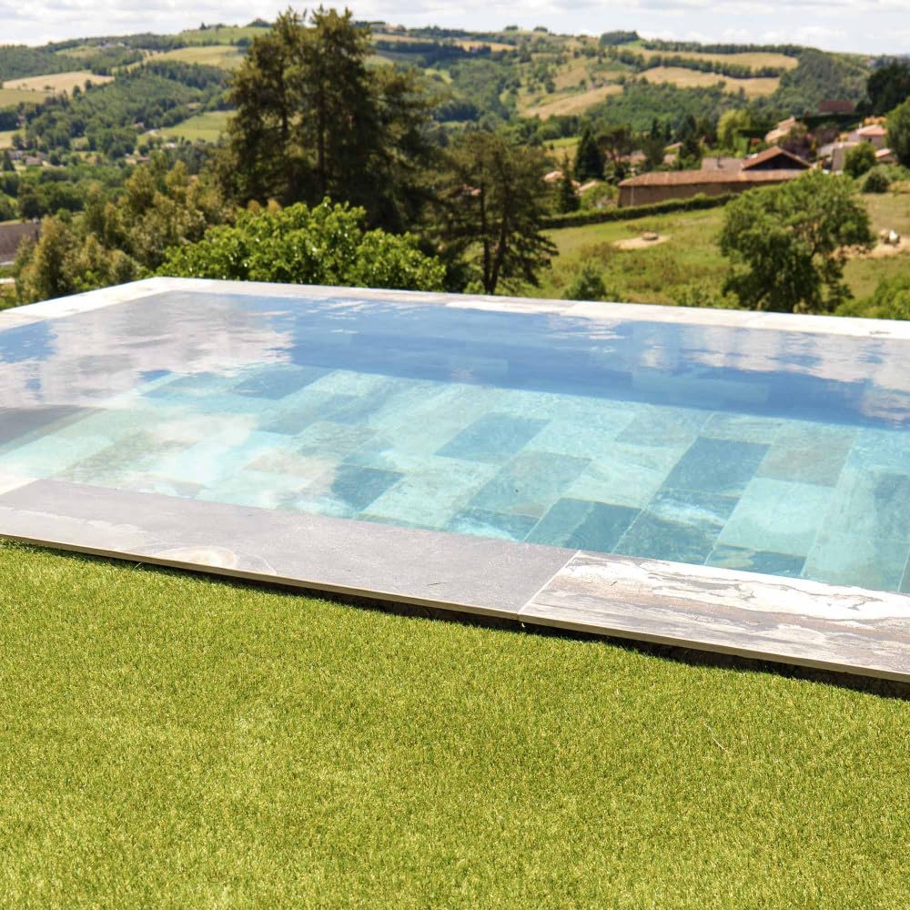 Oxeo Gazon synthétique Artificiel Rouleau 8m2-1230g/m2 - Épaisseur 2cm - Pelouse synthétique Balcon, terrasse - Effet Naturel