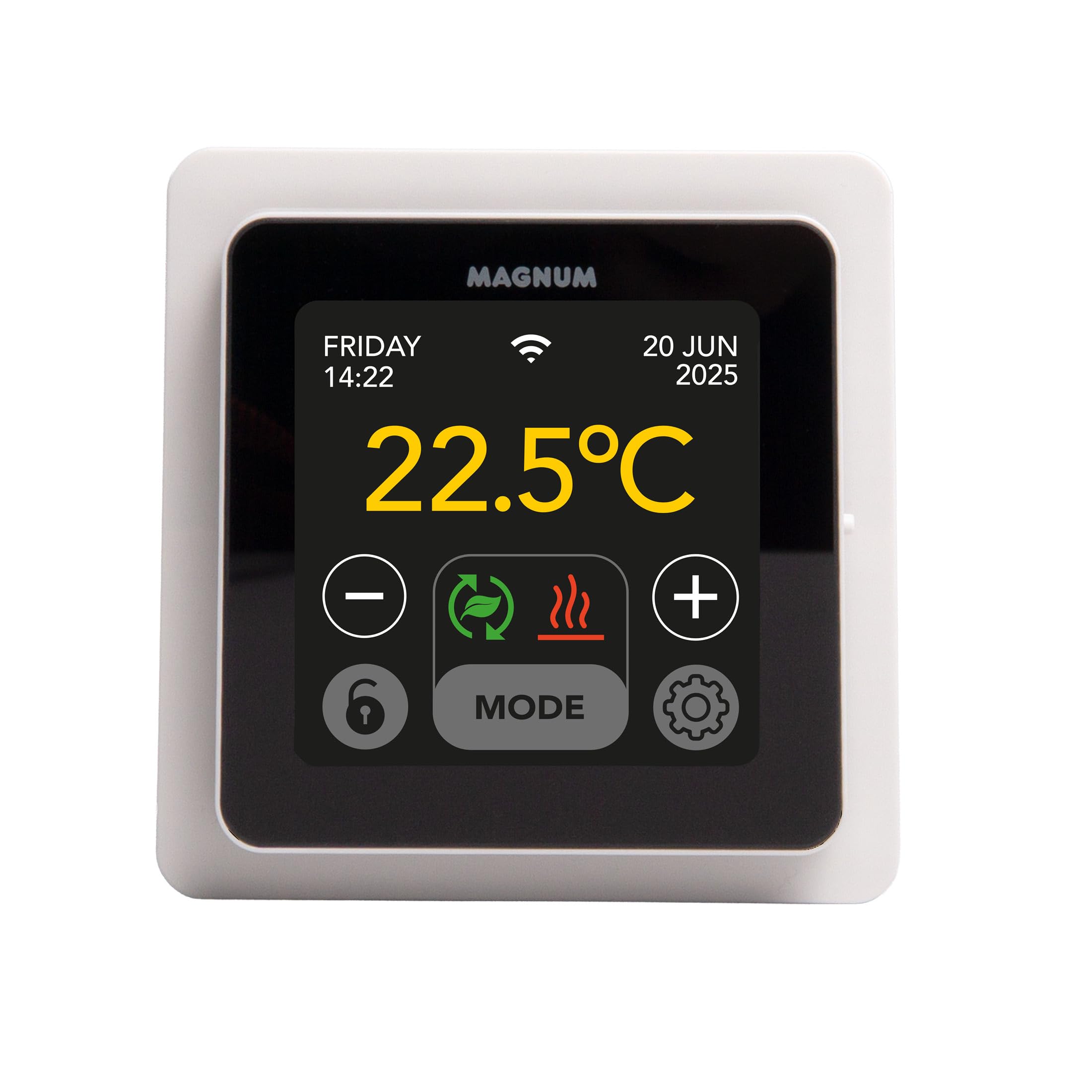 MRC - Termostato inteligente WiFi con sensor de suelo para calefacción por suelo radiante, calefacción eléctrica, convector, aplicación Tuya Smart App