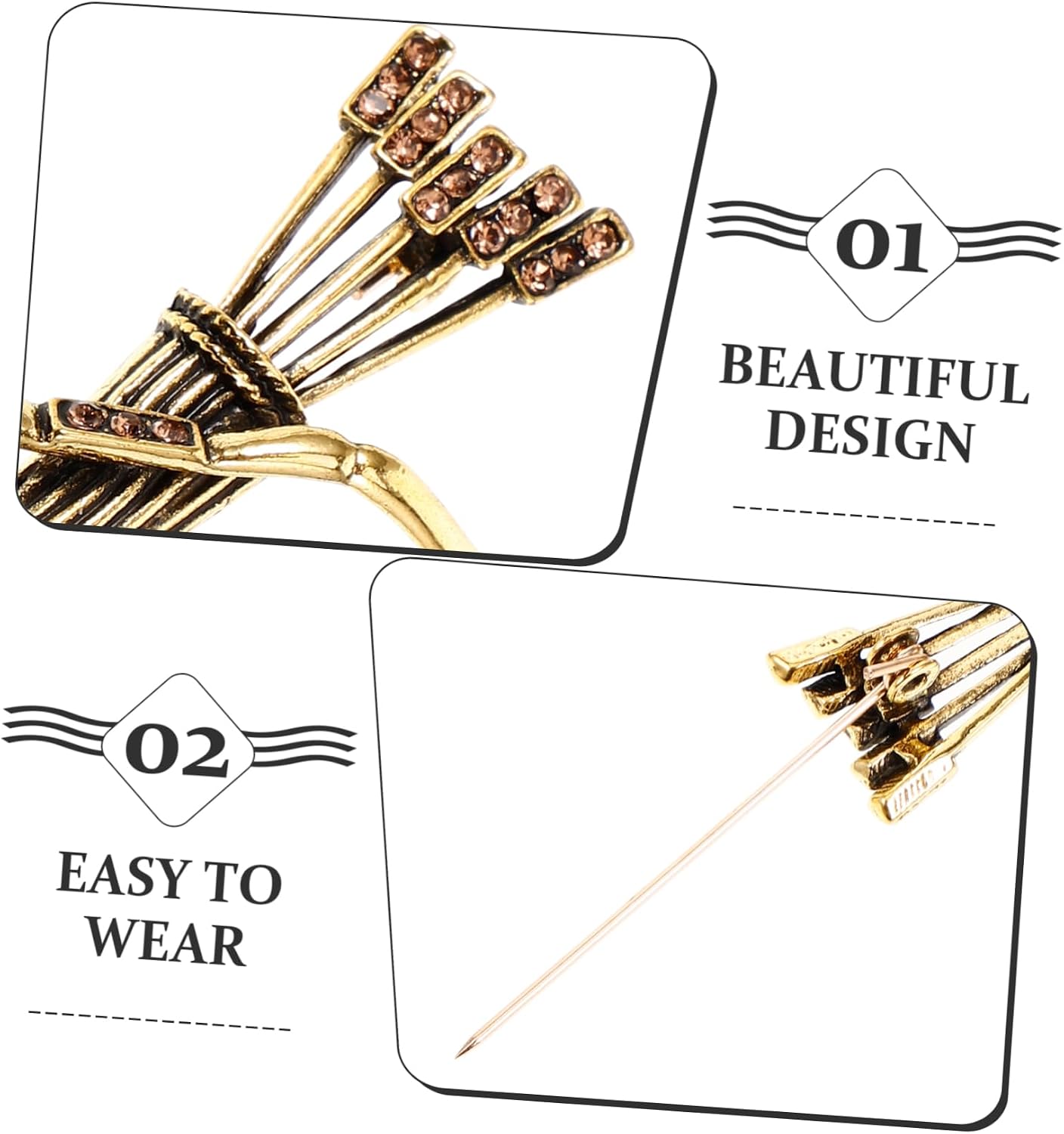 LIOOBO Men's and Women's Jewelry Brooch Brooch Jewelry for Girl Clothes Pin Party Alloy Decor