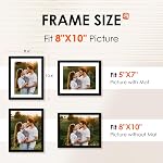 FIXSMITH 8x10 Cadre d'image, noir, 1 Faites votre valise, HD Plexiglas, Style minimaliste, Mur & Affichage de la table