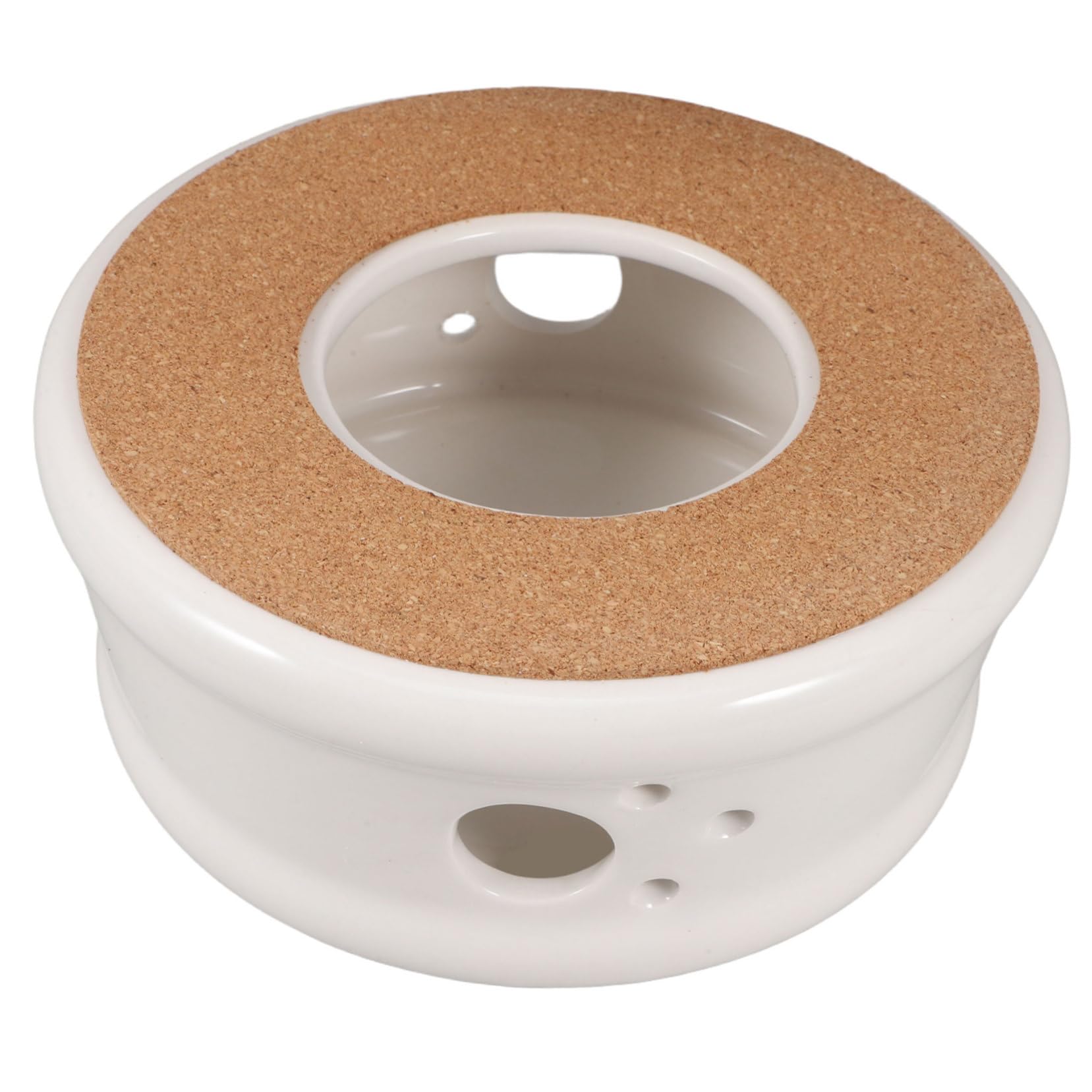 ULTECHNOVO Tea Warmer Teapot Warmer Tea Light Warmers for Food Candle Melts Warmer Small Candle Warmer Candle Melt Warmer Tea Light Food Warmer Candle Modern Candle Warmer Wood White