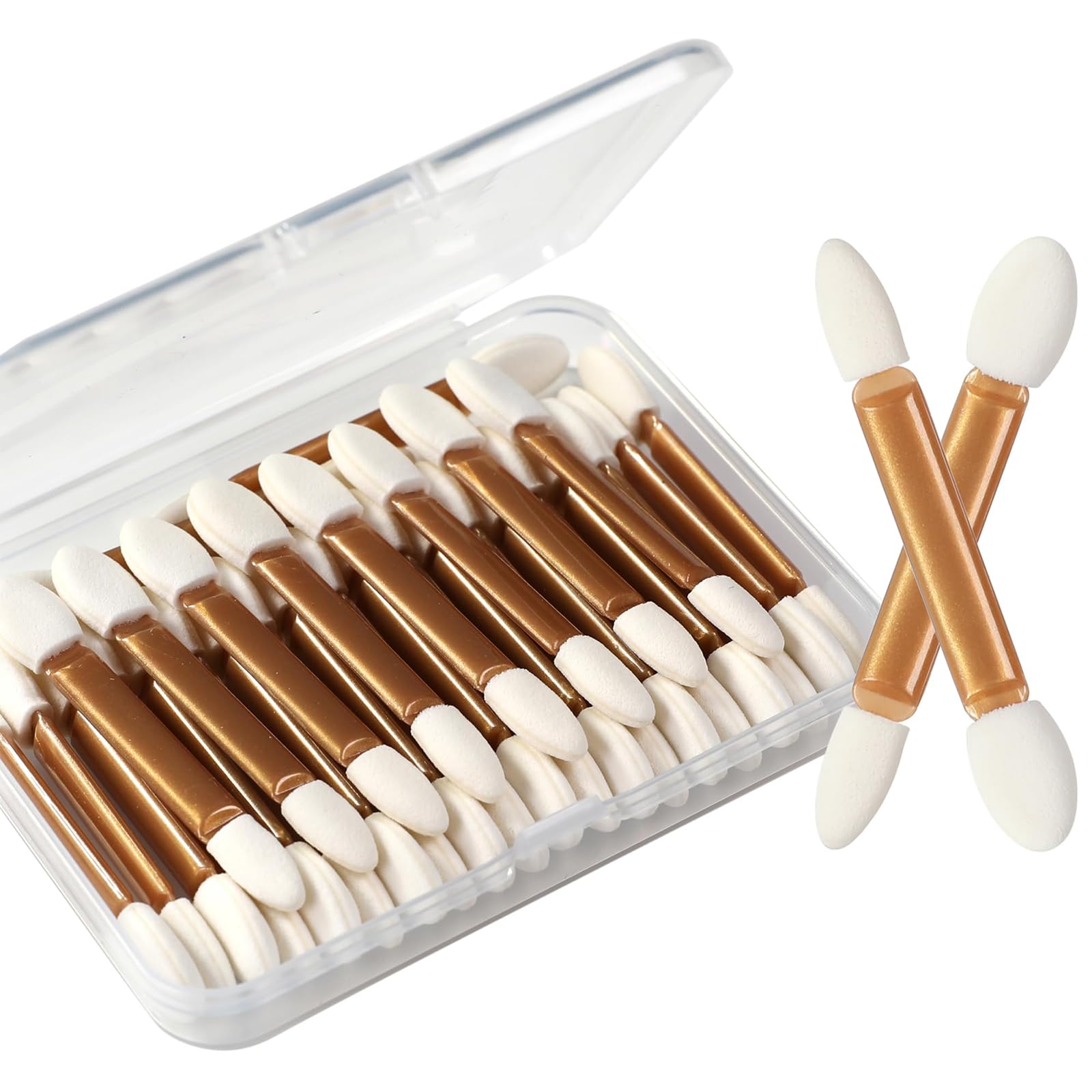 Kinretixia 30 pieces double-sided sponge brushes, eyeshadow applicator set
