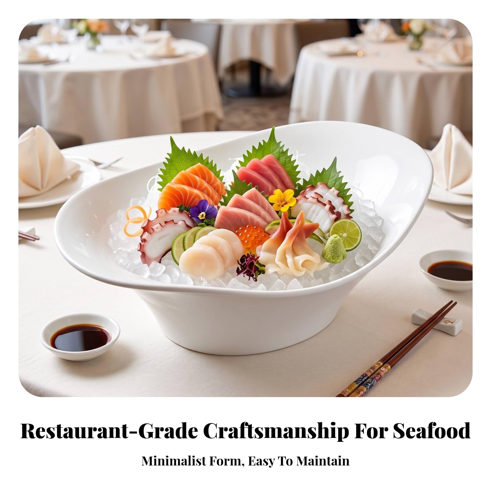 Milageto Plato para Sashimi Comercial, style to 2