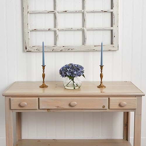 Miniatura 2 de Nearly Natural 1357-BL Hortensia floreciente con jarrón, grande, azul