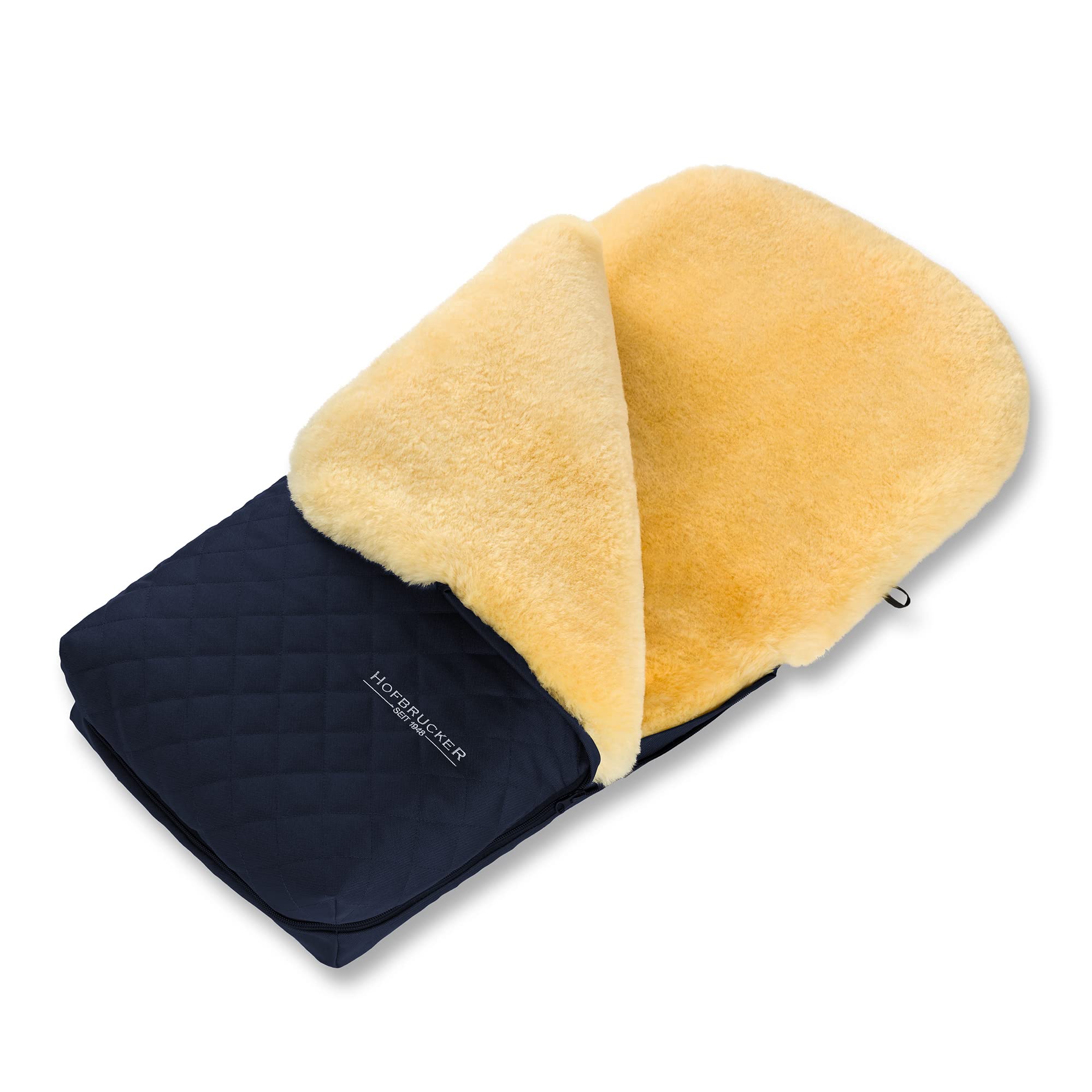 Hofbrucker Sacco termico in pelliccia di agnello Putzi Limited Editioncaldo coprigambe per passeggino, passeggino, borsa per il trasporto, sacco nanna trapuntato, sacco nanna invernale, in vera