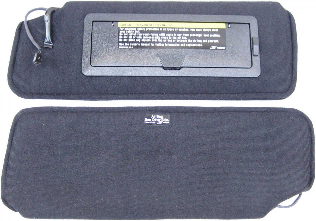 Vette Masters- Corvette Sunvisor Kit with L&R Lighted Vanity and Air-Bag Warning Labels