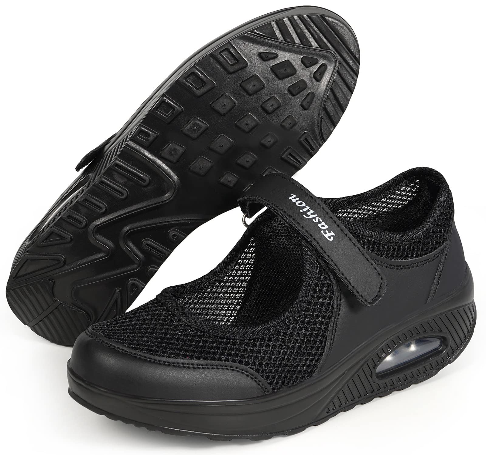 Damskie buty ortopedyczne, moda na koturnie Mary Janes dla kobiet, poduszka powietrzna antypoślizgowe buty do chodzenia damskie wyszczuplające lekkie oddychające buty rozmiar 35-42eu