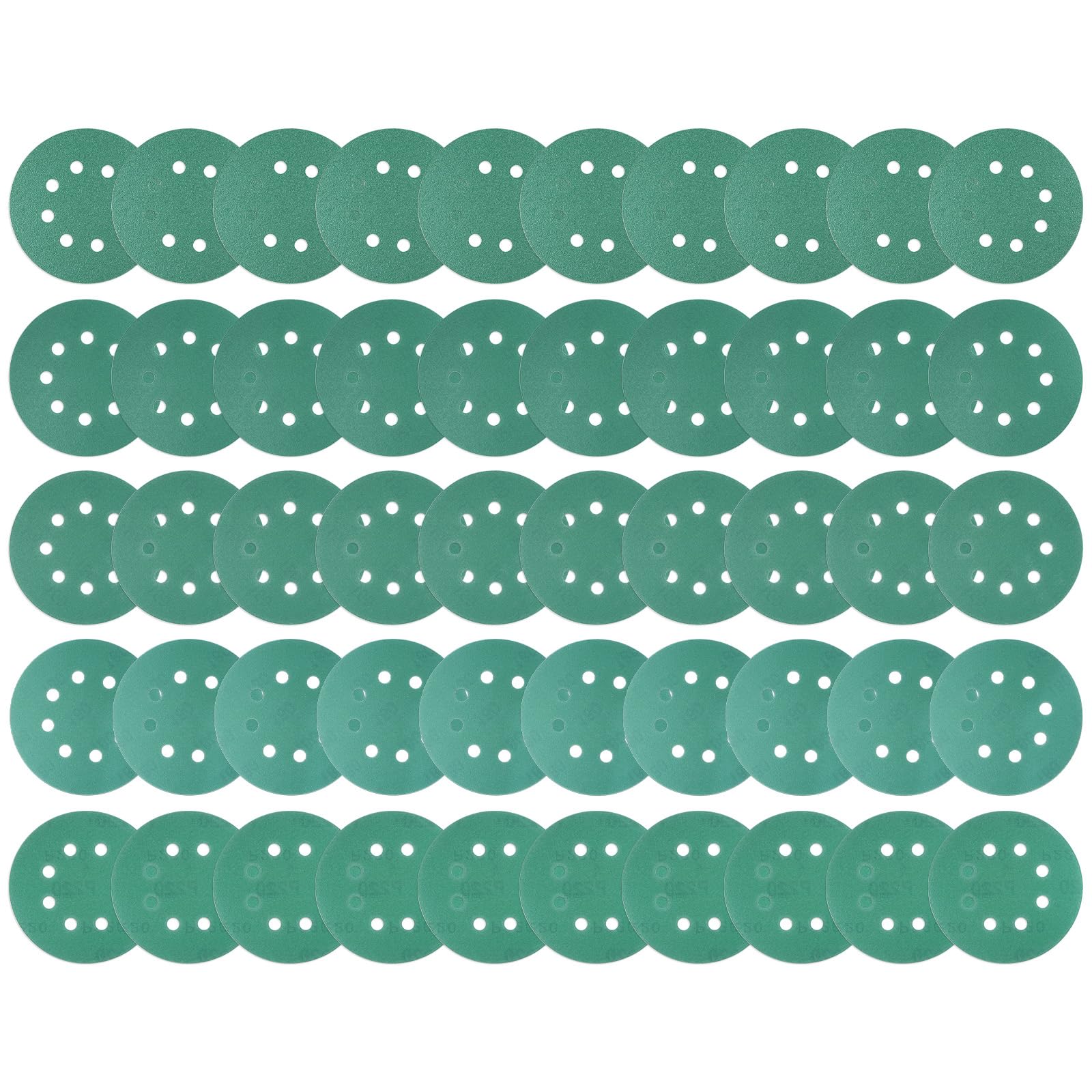 Kozelo 50pcs Green Film Sanding Discs