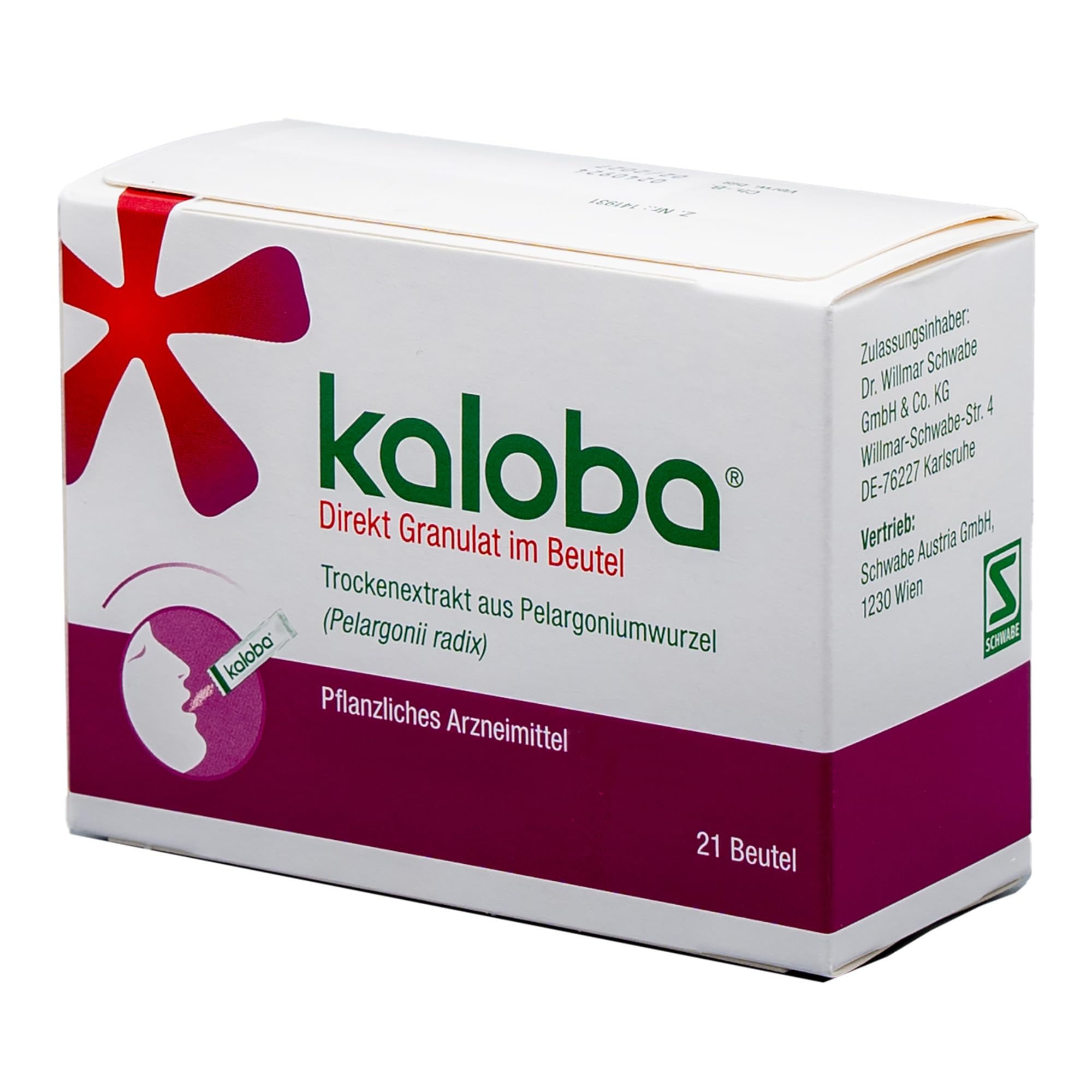 Kaloba Direkt Granulat – Pflanzliches Arzneimittel bei Erkältung & Bronchitis, bei viralen Infekten, Bakterien & festsitzendem Schleim, für Erwachsene & Kinder ab 6 Jahren, 21 St