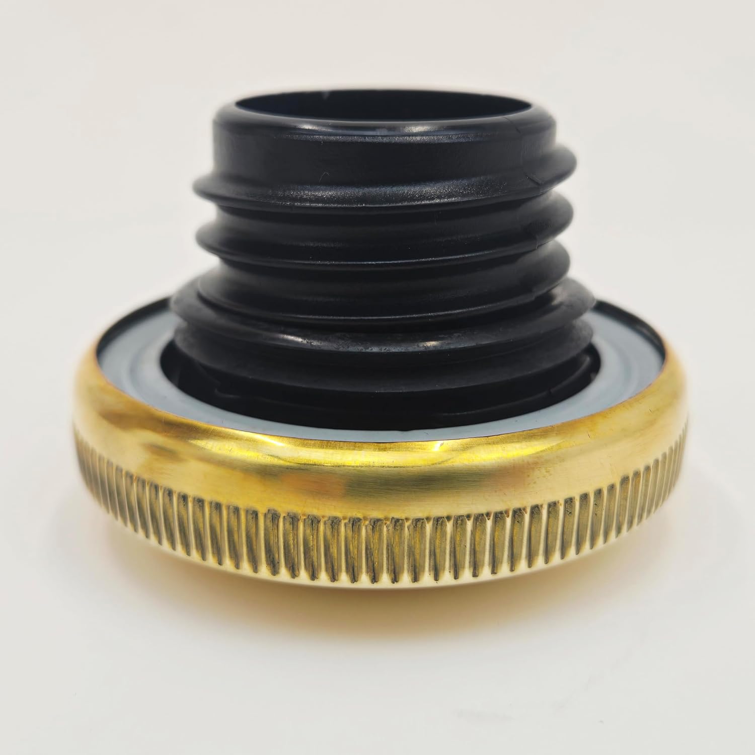 Brass Plated OE Style Vented & Non-Vented Dual Gas Caps for ALL 1982-1999 Harley Models with Split 2-PC Gas Tanks: Big Twin FX, Softail, Touring, FXR (Left & Right Hand Thread) Replaces HD# 61272-92A