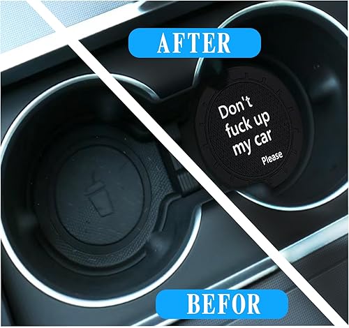 Miniatura 3 de LUMQCCBD021BL-2 posavasos para automóvil, 2 portavasos para automóvil, ajuste universal, negro, LUMQCCBD021BL-2 unidades