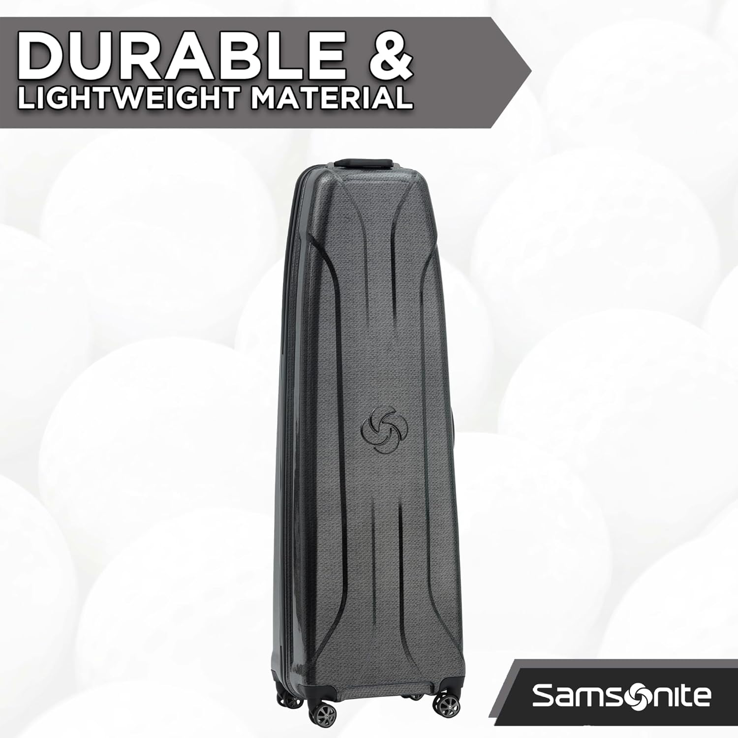 Samsonite Tour Premier Golf Hard Case Golf Travel Bag, Lightweight & Durable ABS Shell, 360 Degree Multi-Directional “Shark Wheels”