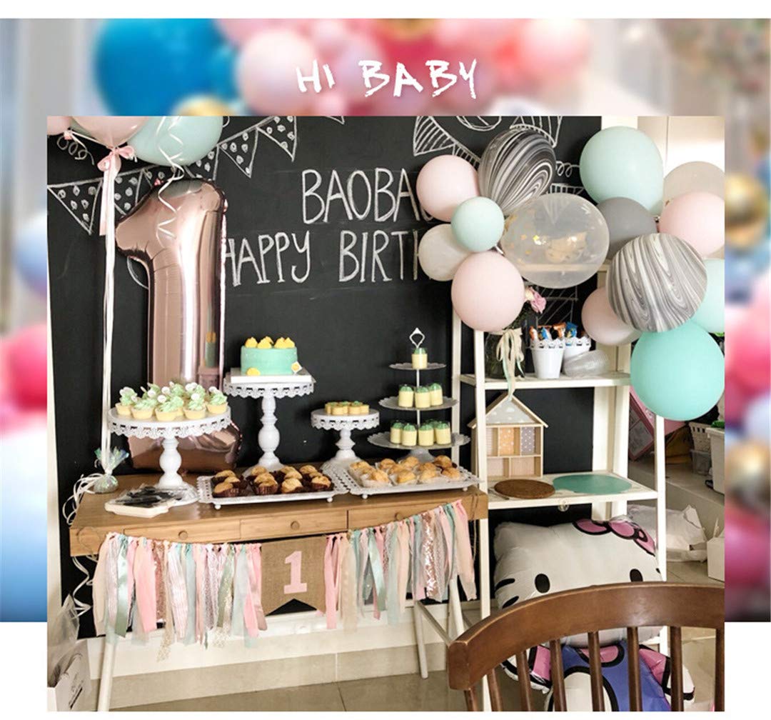 Princess One Birthday Banner Mermaid/Flower/Butterfly 1st Birthday High Chair Banner Gold Pink Girls Birthday Wild One First Birthday Party Supplies