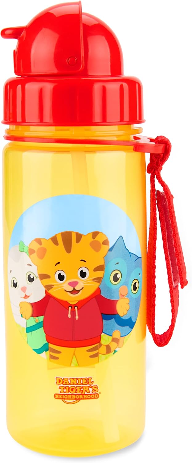 Skip Hop x Daniel Tiger Toddler Sippy Cup with Straw, Trolley Friends