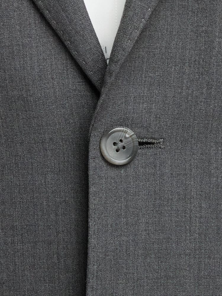 Paul Fredrick Men's Wool Stretch Bengaline Peak Lapel Suit Jacket