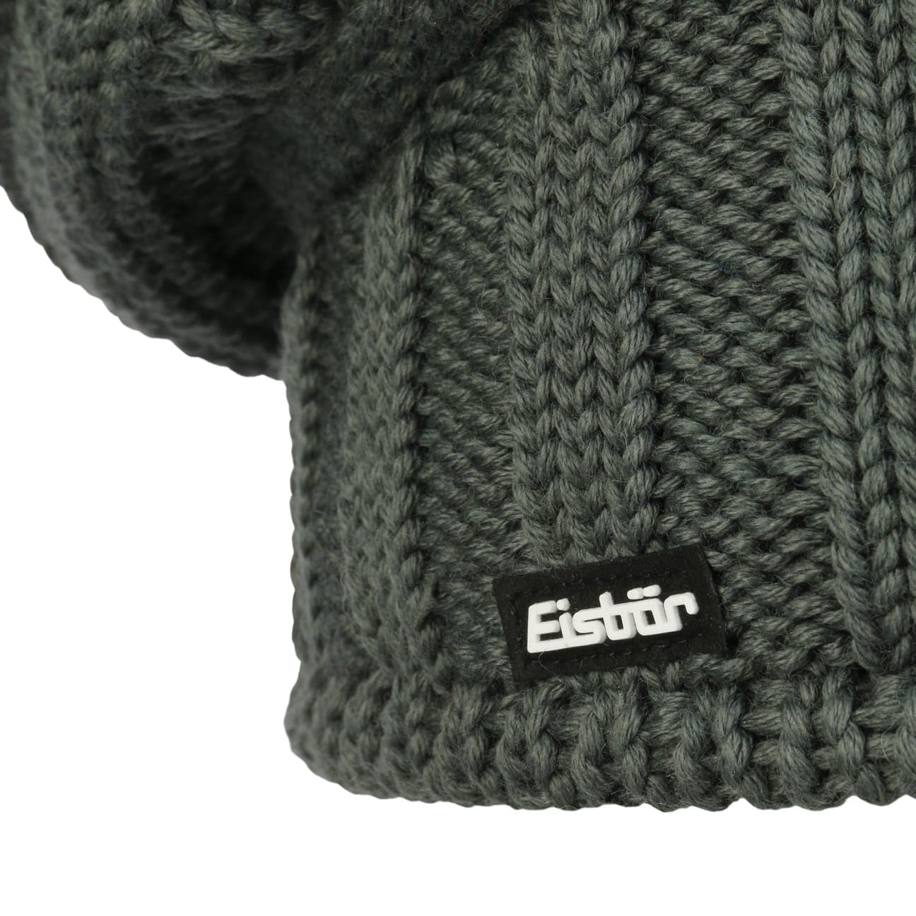 Eisbär Cullen Oversize Beanie Strickmütze Mütze Oversize-Mütze Skimütze Wintermütze Wollmütze Damen/Herren - Made in Italy Long mit Futter, Futter