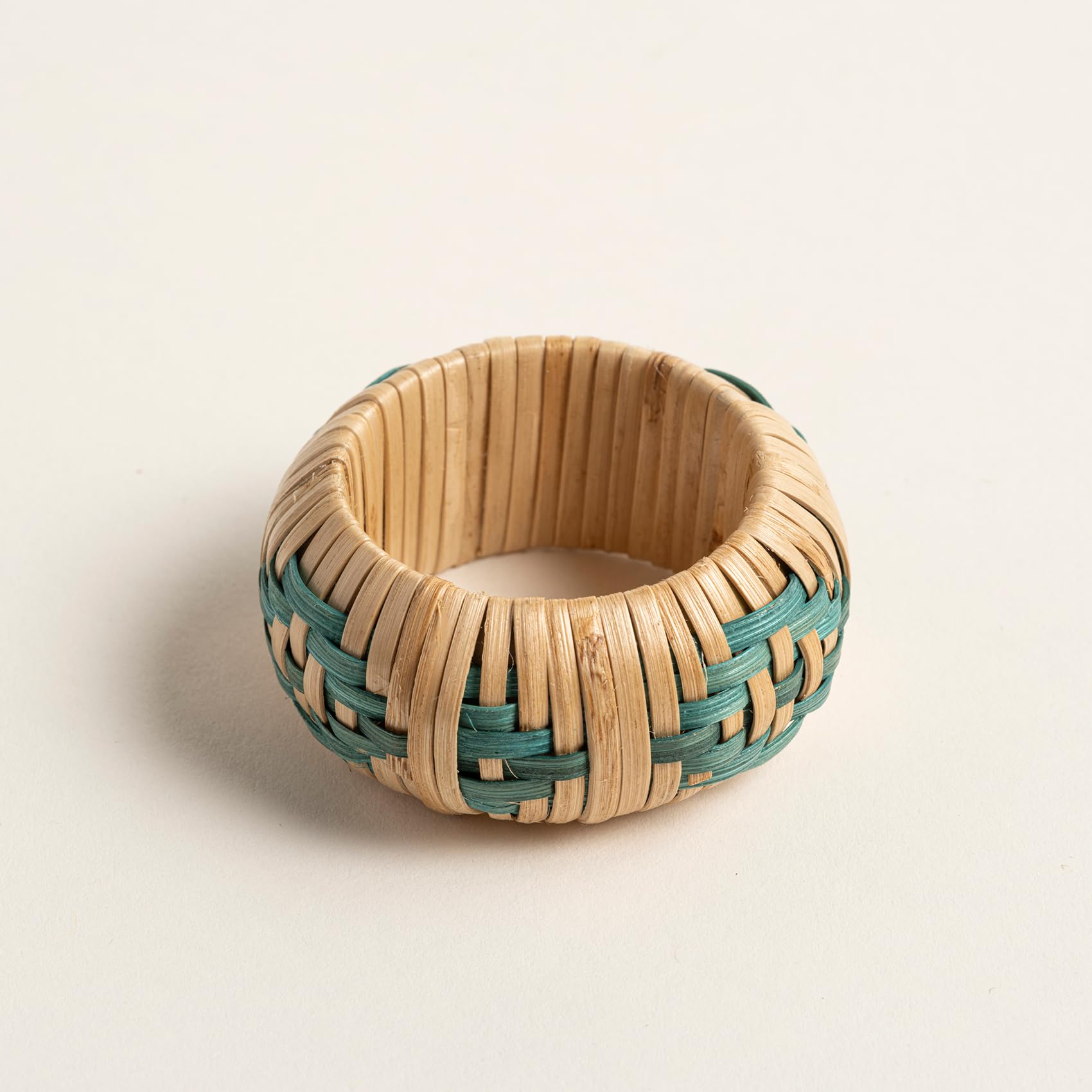 Lotus Yeşil Bambu Peçete Halkası 5.5x5.5x2.5 Cm