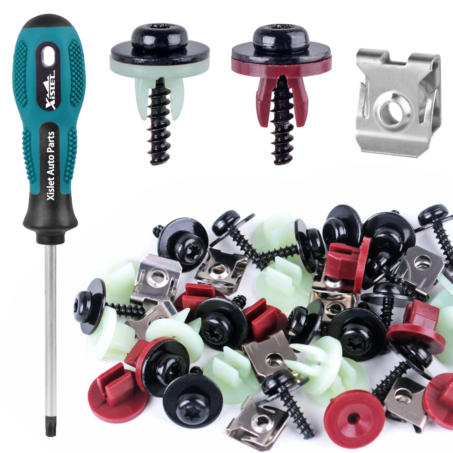 Xislet 50pcs T30 Engine Splash Shield Screws Bolts for