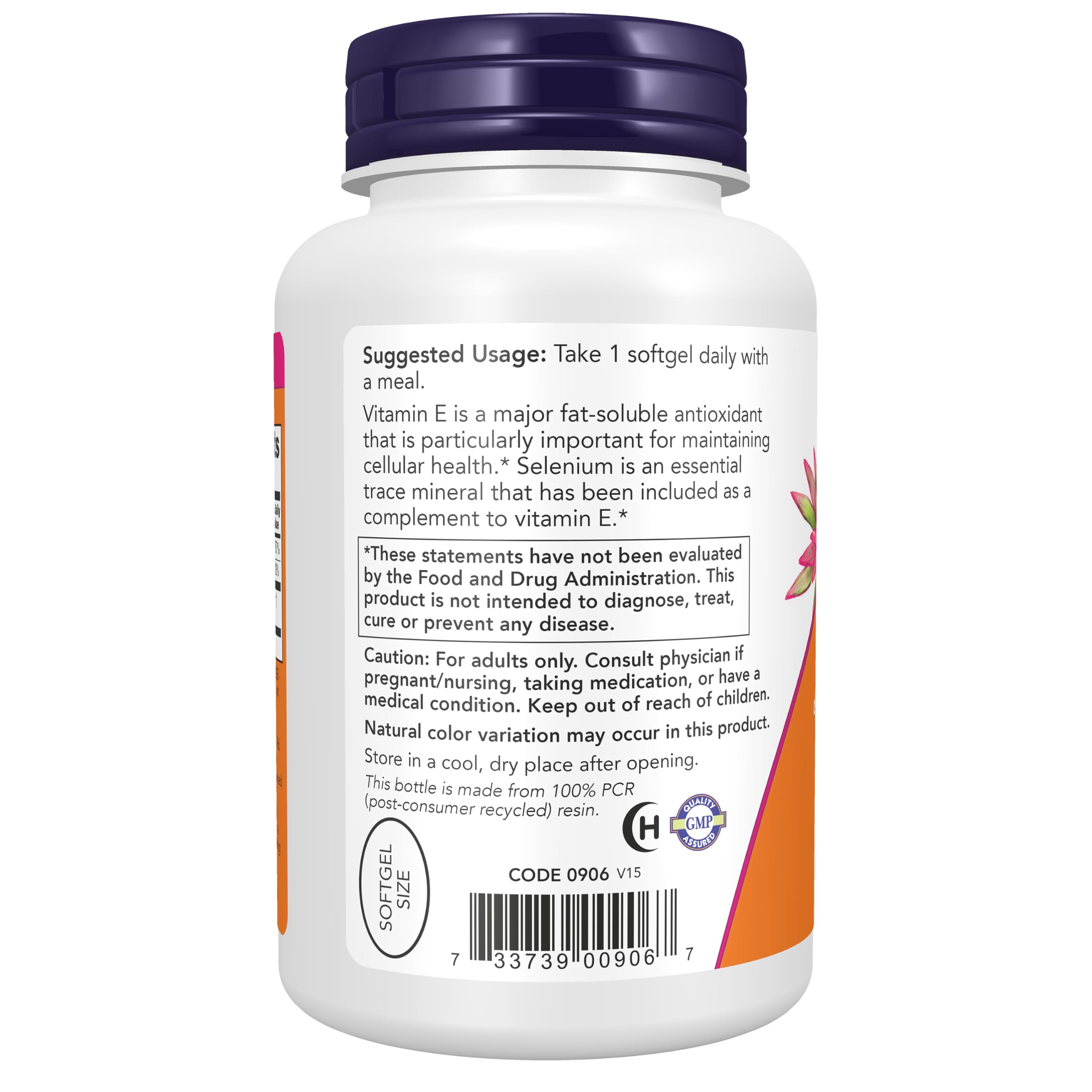 NOW Supplements, Vitamin E-400 IU, Mixed Tocopherols, 100 Softgels — Amazon image 3