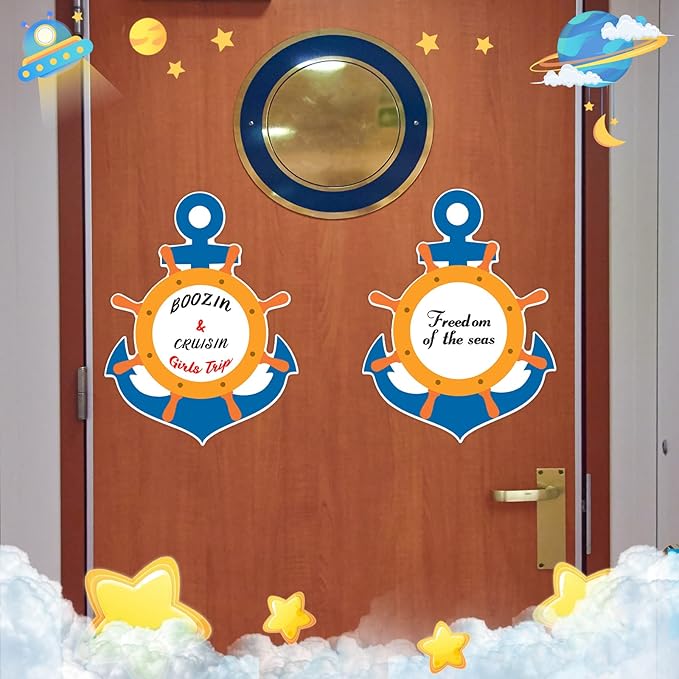 Imanes para Puerta de Crucero Sabary 2 Piezas Estilo Ancla con Plumones miniatura 4