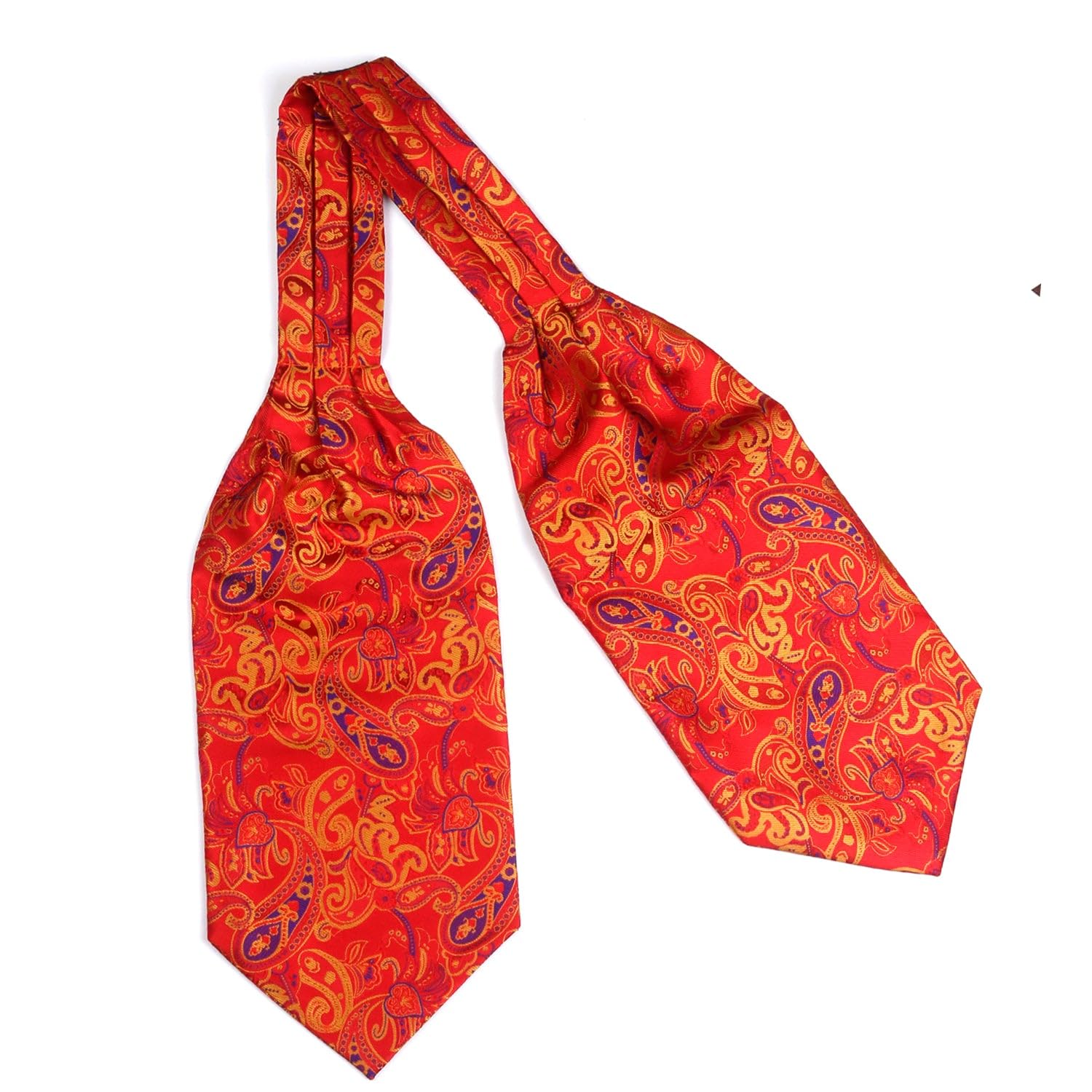 peluche Royal Wrap Prestige Orange Cravat for Men-picture-25