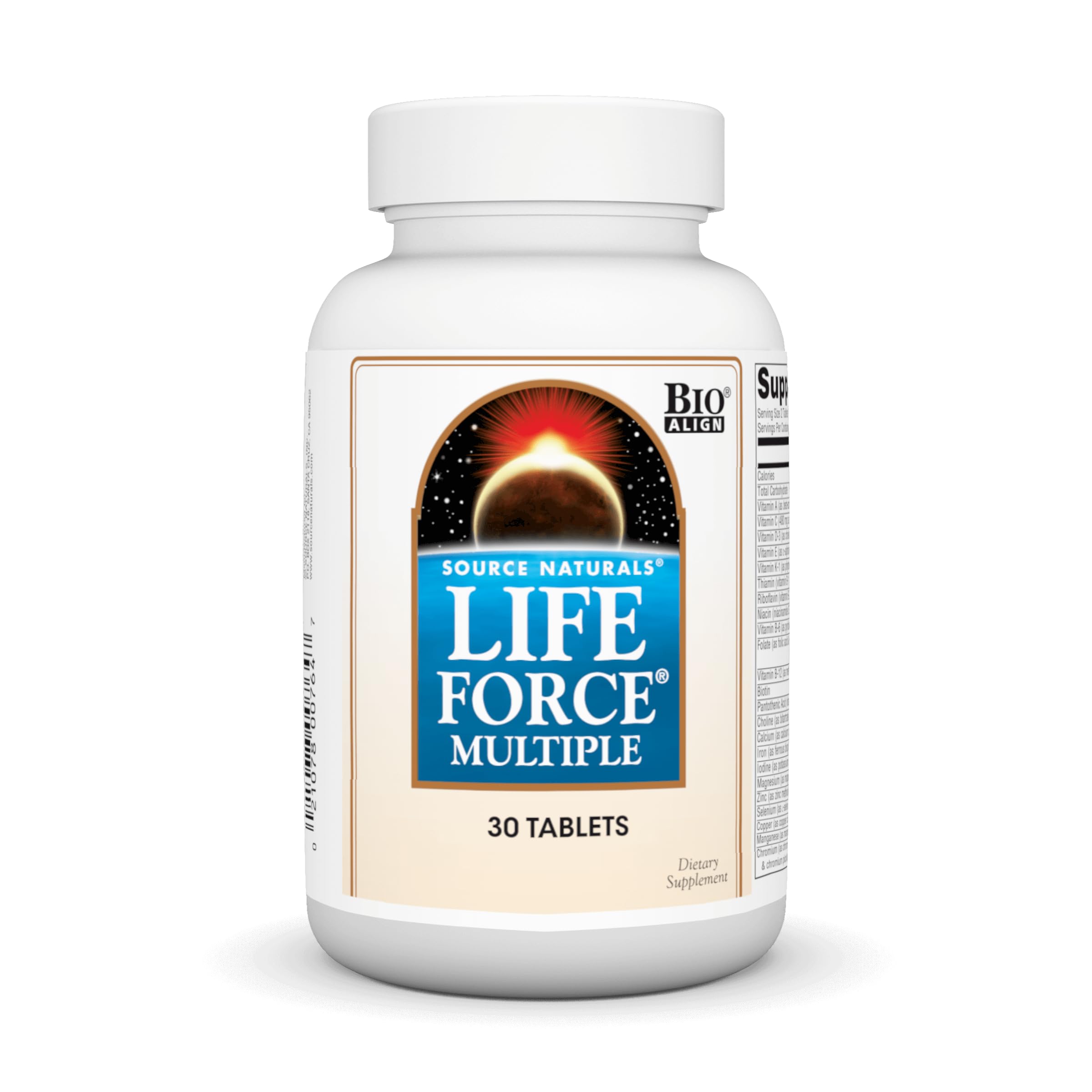 Source Naturals Life Force Multiple Daily Multivitamin High Potency Essential Vitamins, Minerals, Antioxidants & Nutrients - Energy & Immune Boost - 30 Tablets
