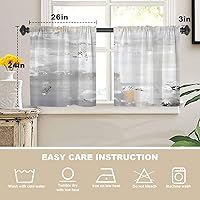 Vista 818 de Cenefas de cocina modernas con patrón de cobre marrón dorado para ventanas, cenefas opacas abstractas de marcas de arañazos y cortinas opacas