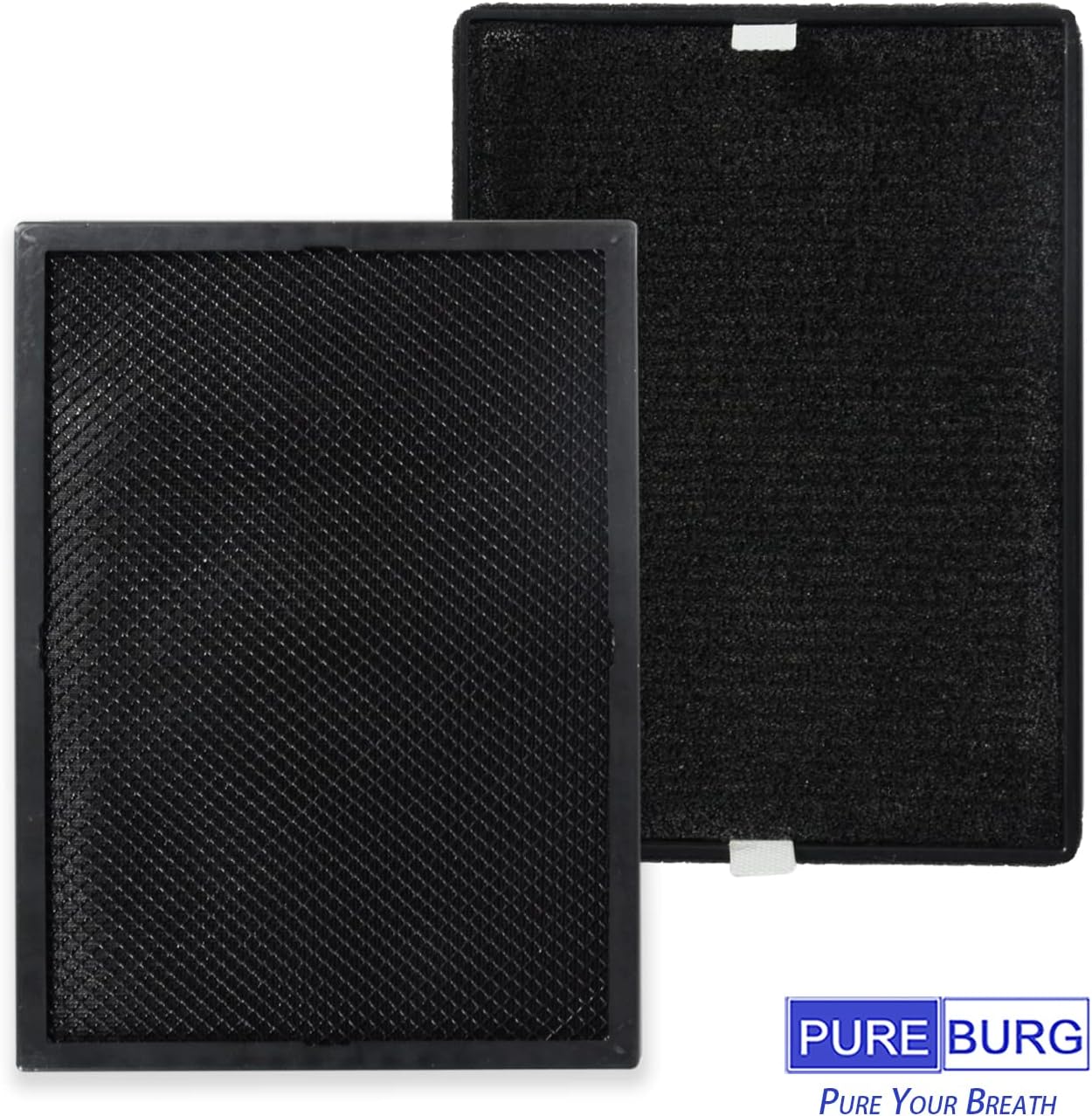 PUREBURG LV-H126-RF Replacement Filter Compatible with LEVOIT LV-H126 Air Purifier,2-Pack H13 HEPA + 8 x Activated Carbon Pre-Filters, Air Clean Dust VOCs - Image 2