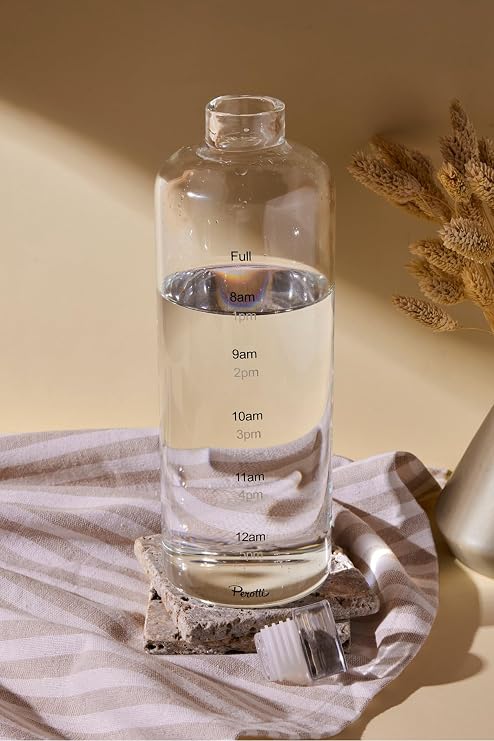Perotti Mercan Borosilikat Cam 1000 ml Su Şişesi ve Matara