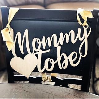 Mommy to Be Chair Sign,Wooden Baby Shower Chair Decor for New Mommy Gender Reveal,Baby Shower Party Decor