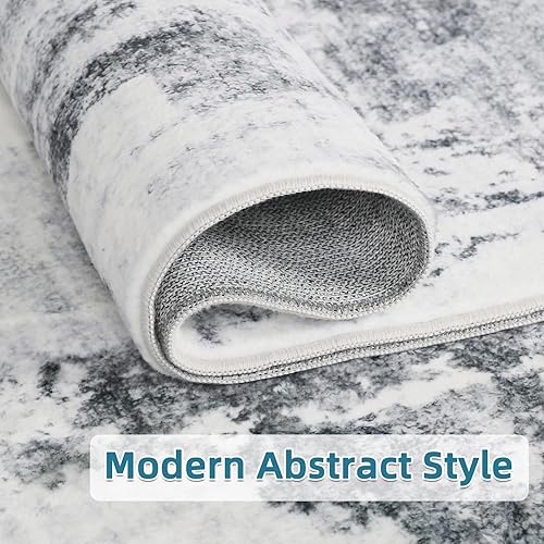 Miniatura 64 de Dripex Alfombra de piel sintética de conejo de 5 x 7 pies, alfombras esponjosas para sala de estar, alfombras lavables a máquina para dormitorio