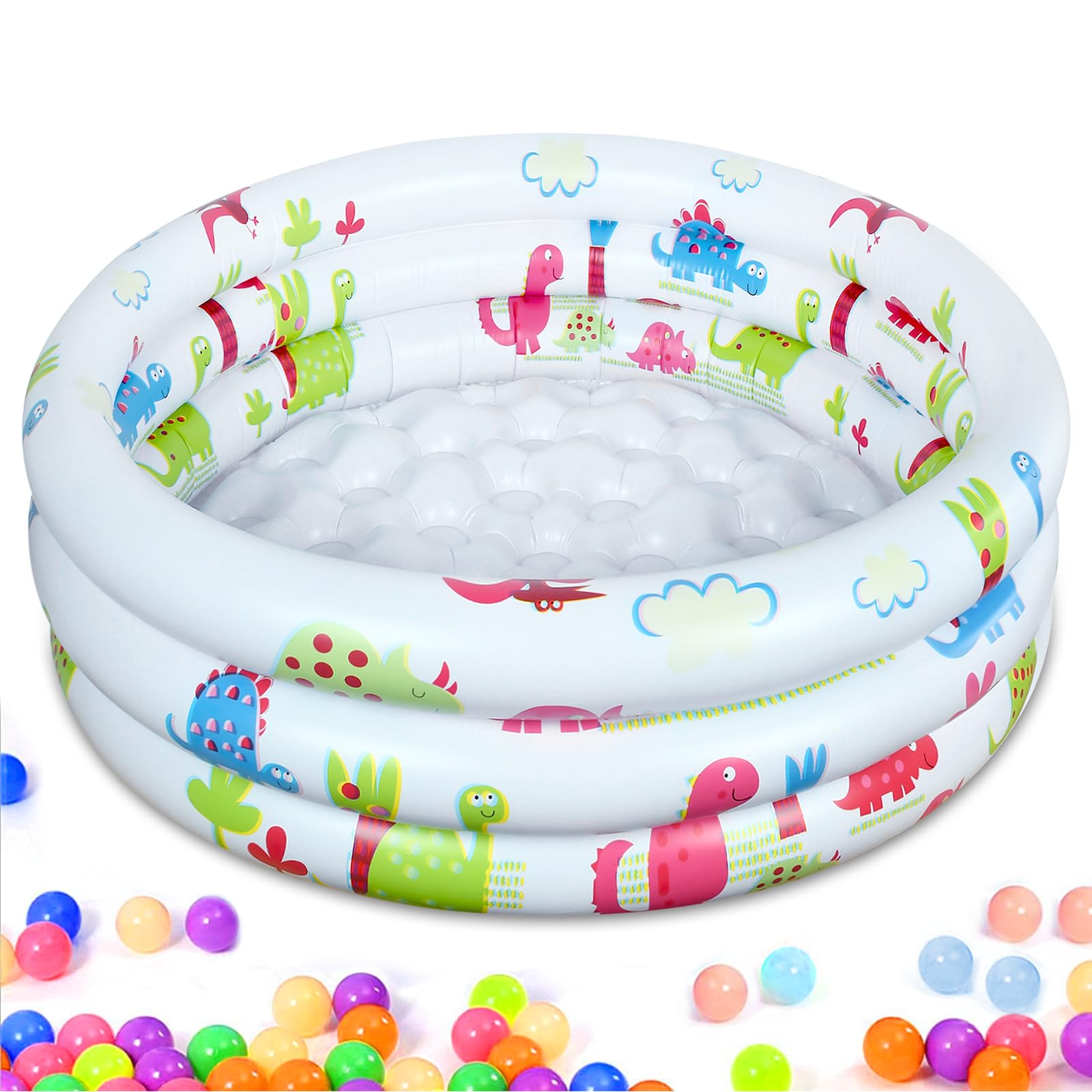 Piscina Hinchable, Piscina Hinchable Infantil, Piscina Hinchable Redonda, Piscina Hinchable de Bebés, Piscina Hinchable Infantil Summer, Piscina de Jardín Exterior Interior 90x22cm