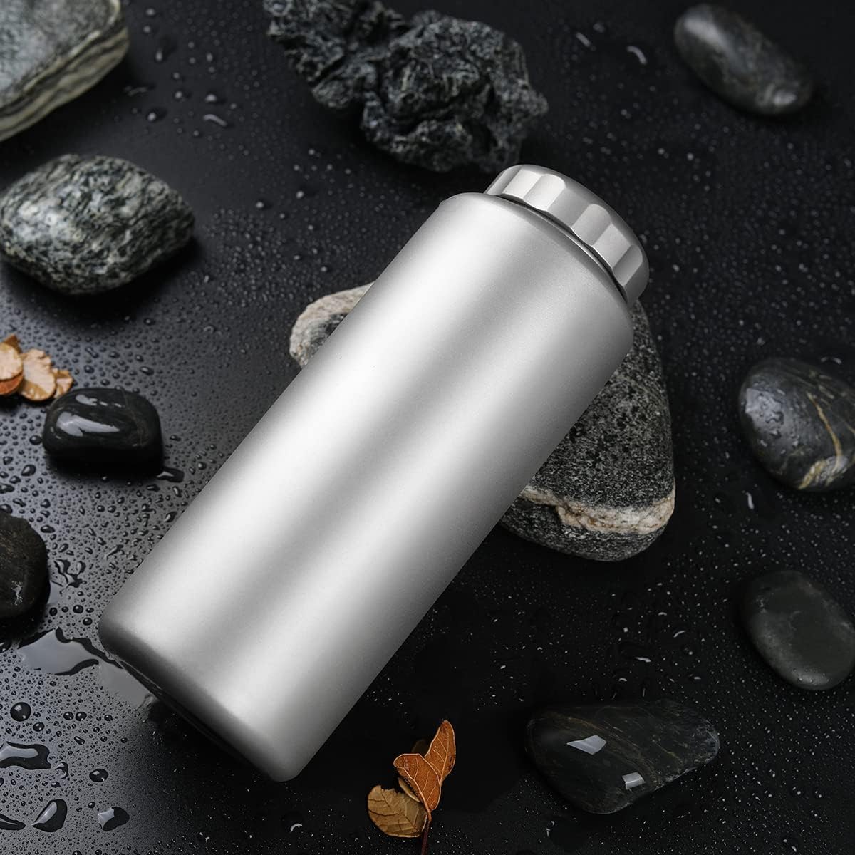 Bouteille d'eau de 1050 ml – Convient pour le camping en plein air, la randonnée, la randonnée et le sport, bouteille d'eau réutilisable avec housse isolante