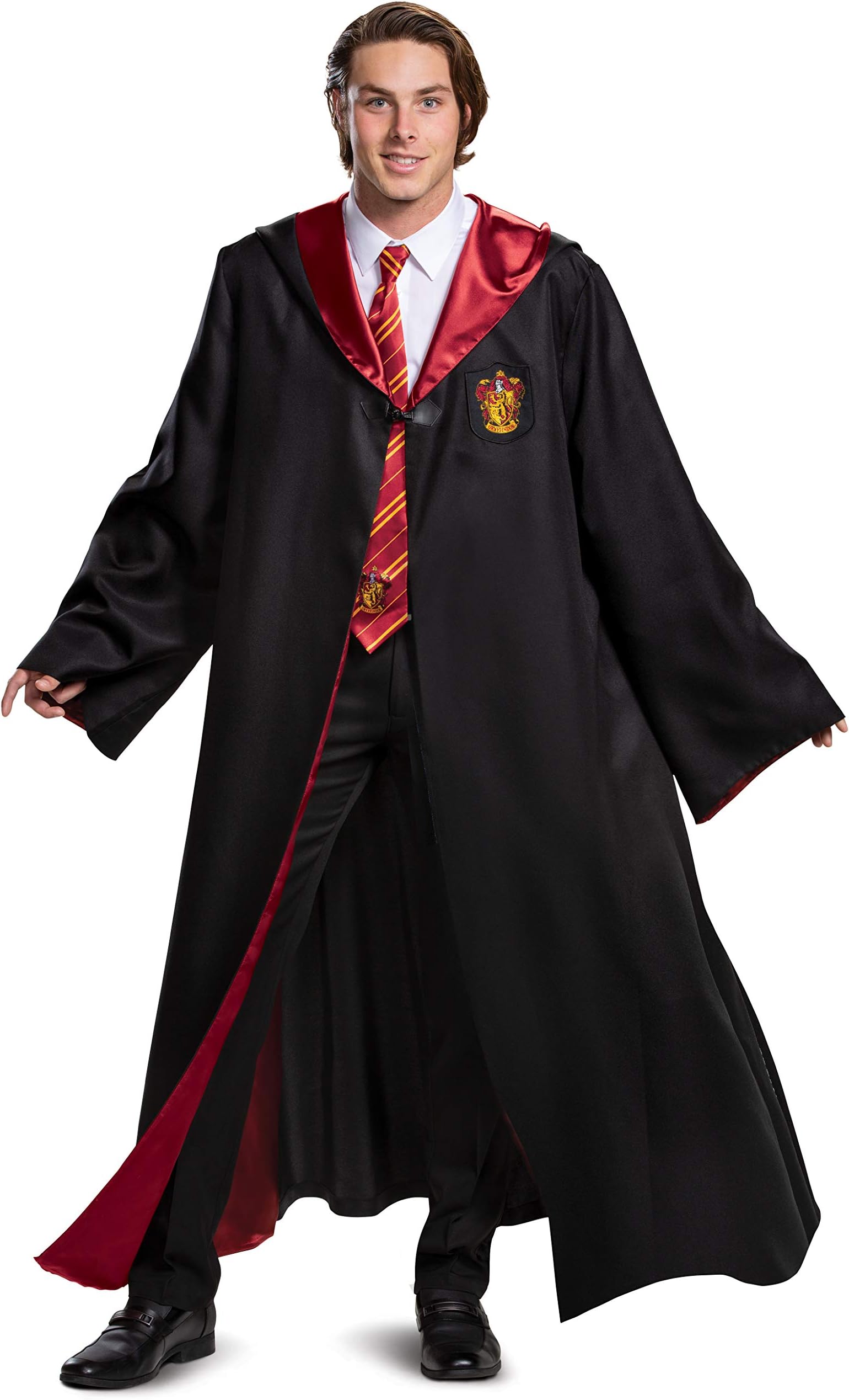 Disguise Harry Potter Gryffindor Robe Prestige Adult Costume Accessory, Black & Red, XXL (50-52)