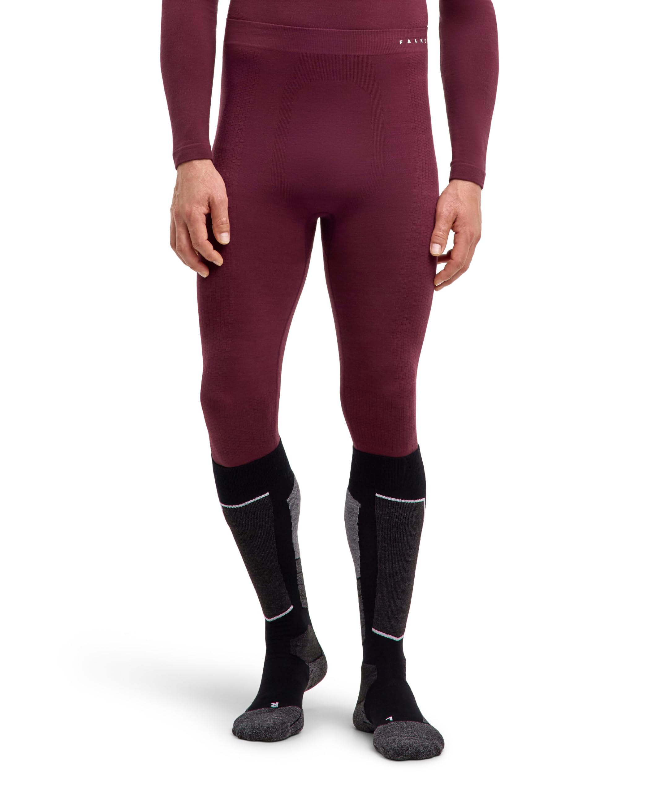 FALKE Herren Wool-Tech Protective 3/4 Funktionsunterhose lang Funktionsunterwäsche