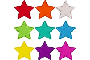 108 Pcs Star Cutouts for Classroom Bulletin Board