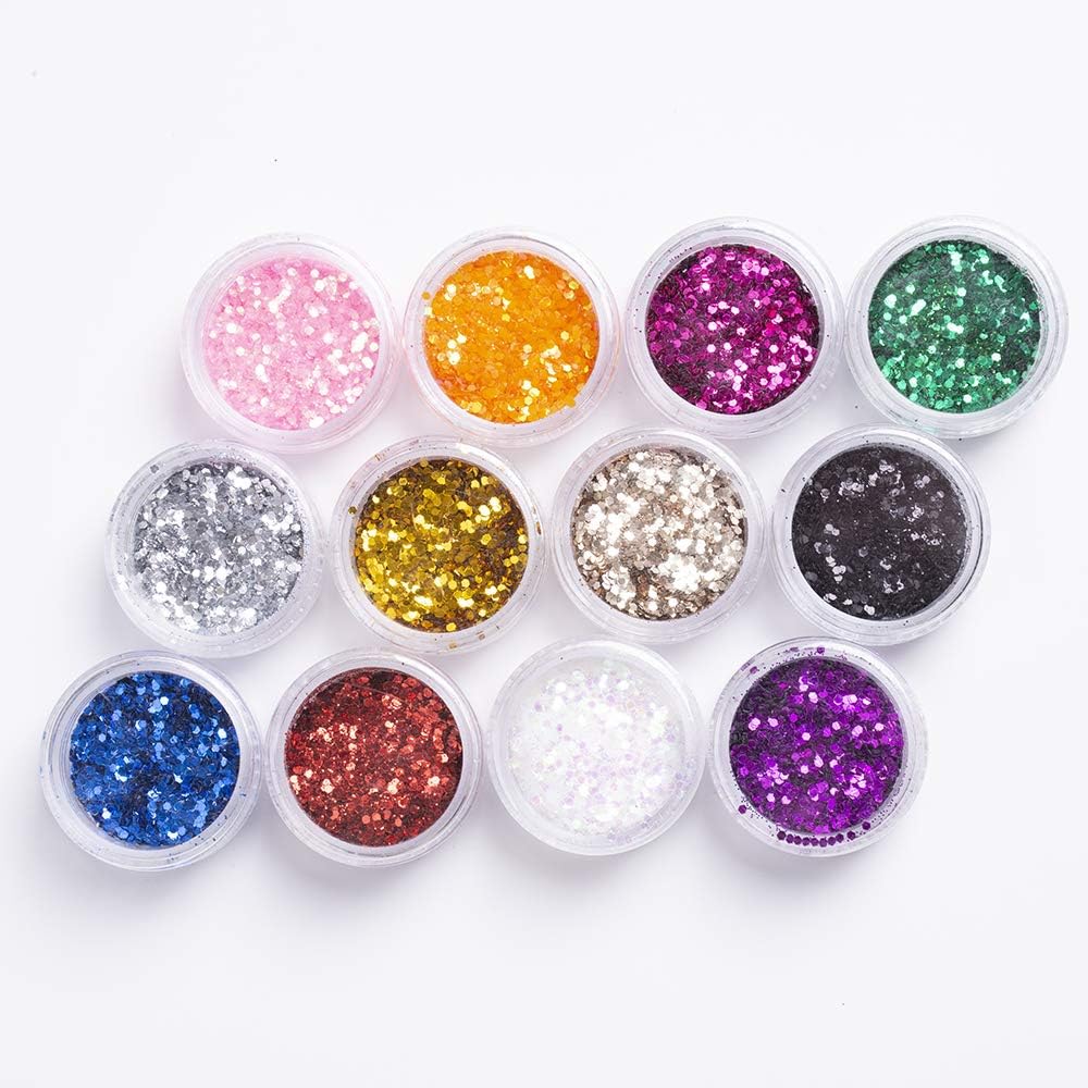 Clear UV Resin Odor Free 500g + 4 Silicone Molds for Earrings Pendants Necklaces DIY + 12 Glitter Powder Holo Sequins 12 Glassine, Resin Crafting Jewelry Making Kit