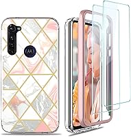 Vista 70 de Jeylly para Moto G Stylus 5G 2021 Funda con [2 Pack] Protector de Pantalla de Vidrio Templado, Protección Grado Militar Anti-Arañazos, Funda