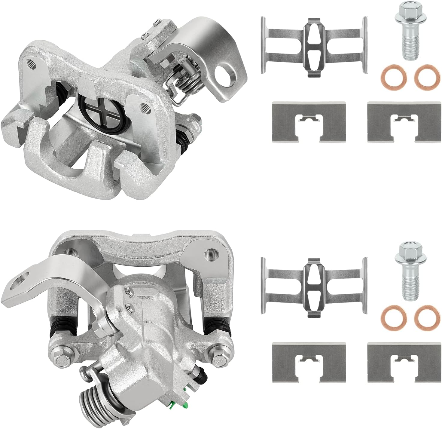 Rear Brake Calipers for Honda Civic 2006-2015, for Acura ILX 2013-2018, CSX 2006-2011, Rear Driver and Passenger Side with Bracket, Replace# 19-B3298 19-B3299, 2-PC