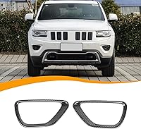 Vista 8 de Hoolcar Cubierta de faros antiniebla delanteros, marco de repuesto compatible con Jeep Grand Cherokee 2014-2016, color negro