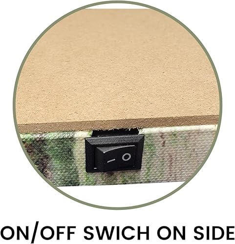 Miniatura 3 de alottagifts Cat Tea Time, lienzo iluminado para pared, 16 x 12 pulgadas con temporizador, diseño de lienzo LED para pared, obra de arte moderna para