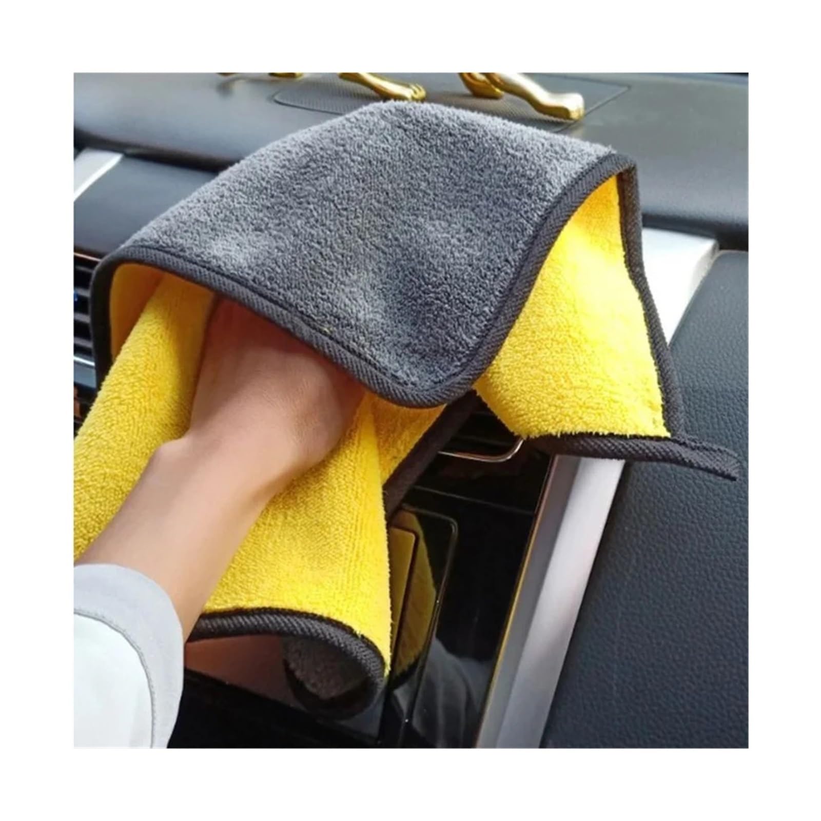 Microfiber Cleaning Towels for Car Detailing - Professional Drying Washing Cloths for Fit for Care 30X30CM 5PCS — view 2